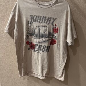 Johnny Cash Graphic Tee - Cream